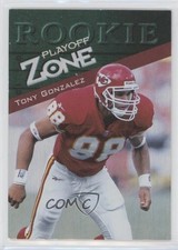 1997 Zone Rookie Tony Gonzalez (Name Misspelled as Gonzales on Back) HOF 0zd3