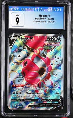 hoopa v pokemon card value Hoopa V (Full Art) 253/264 Swsh08: Fusion Strike Holo for sale online