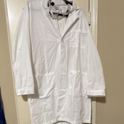 Landau White Unisex Medical Lab Coat Jacket Cotton Blend 30'' Length MED