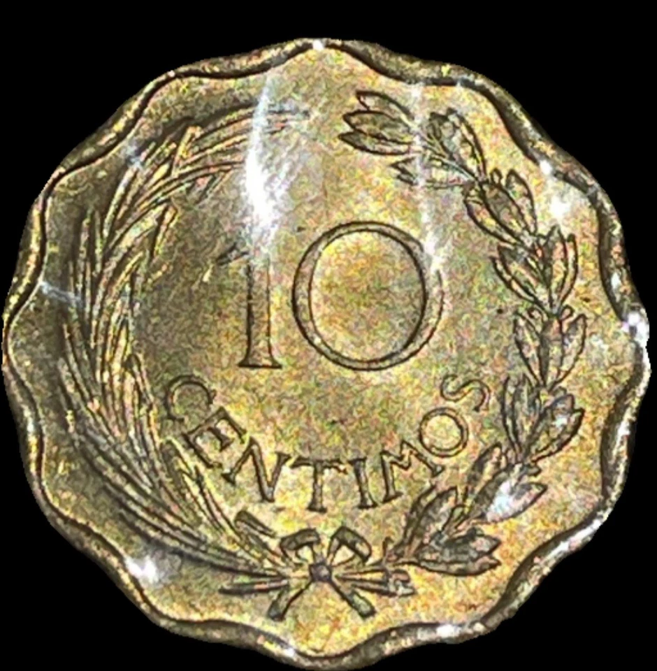 1953 Paraguay 10 Centimos KM# 25 Uncirculated Condition - Image 3 of 4