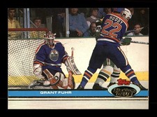  1991 Grant Fuhr 258 Oilers 31 Topps Hockey Sports Trading Card 