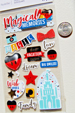 Recollections stickers 3D DISNEY balloon castle magic mouse paints star fun