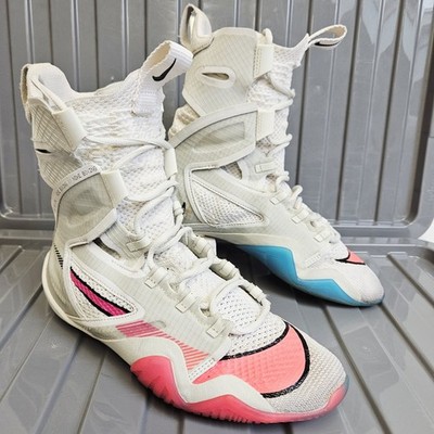 Nike Hyperko Special Edition Split Sole Size UK Wite Pink Blue Boxing  Boots UK