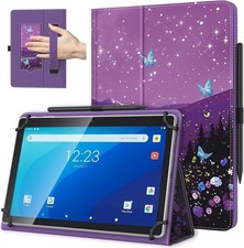 Case for 10.1 Inch Android Tablet, Pen Loop, Two Folding Stand Cover, Hand Strap