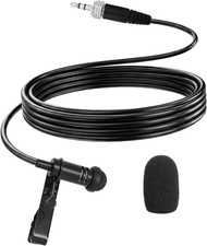 Lavalier Microphone for Sennheiser Wireless System Bodypack Transmitter, Omnidir