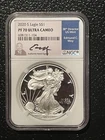 2020-S $1 SILVER AMERICAN EAGLE NGC PF70 Signed EDMUND C. MOY : 07010