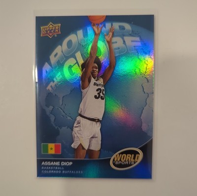 Assane Diop 2025 Upper Deck World of Sports Around The Globe Blue RC #ATG-AD