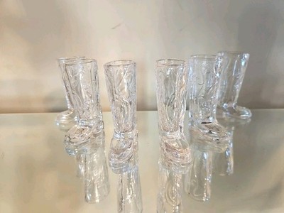 CIRCLEWARE Kickback Western Cowboy Boot Shot Glass 1.5oz Set of 6 Party Glasses 