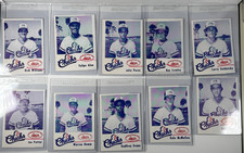 1978 Britling Cafeteria Memphis Chicks Team Set - Complete 10 Card Set