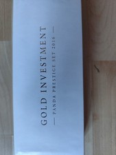 Gold Investment Panda Prestige Set 2016, 4x 1g 999 Gold, Platinum, Rhodium, Rose