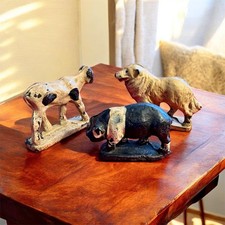 Auburn 1940s 50s Rubber Farm Animals Lot Of 3