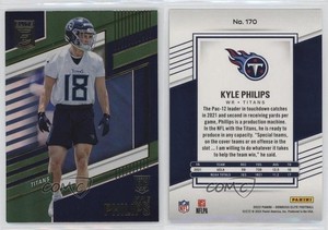 2022 Panini Donruss Elite Rookies Green Kyle Philips #170 Rookie RC