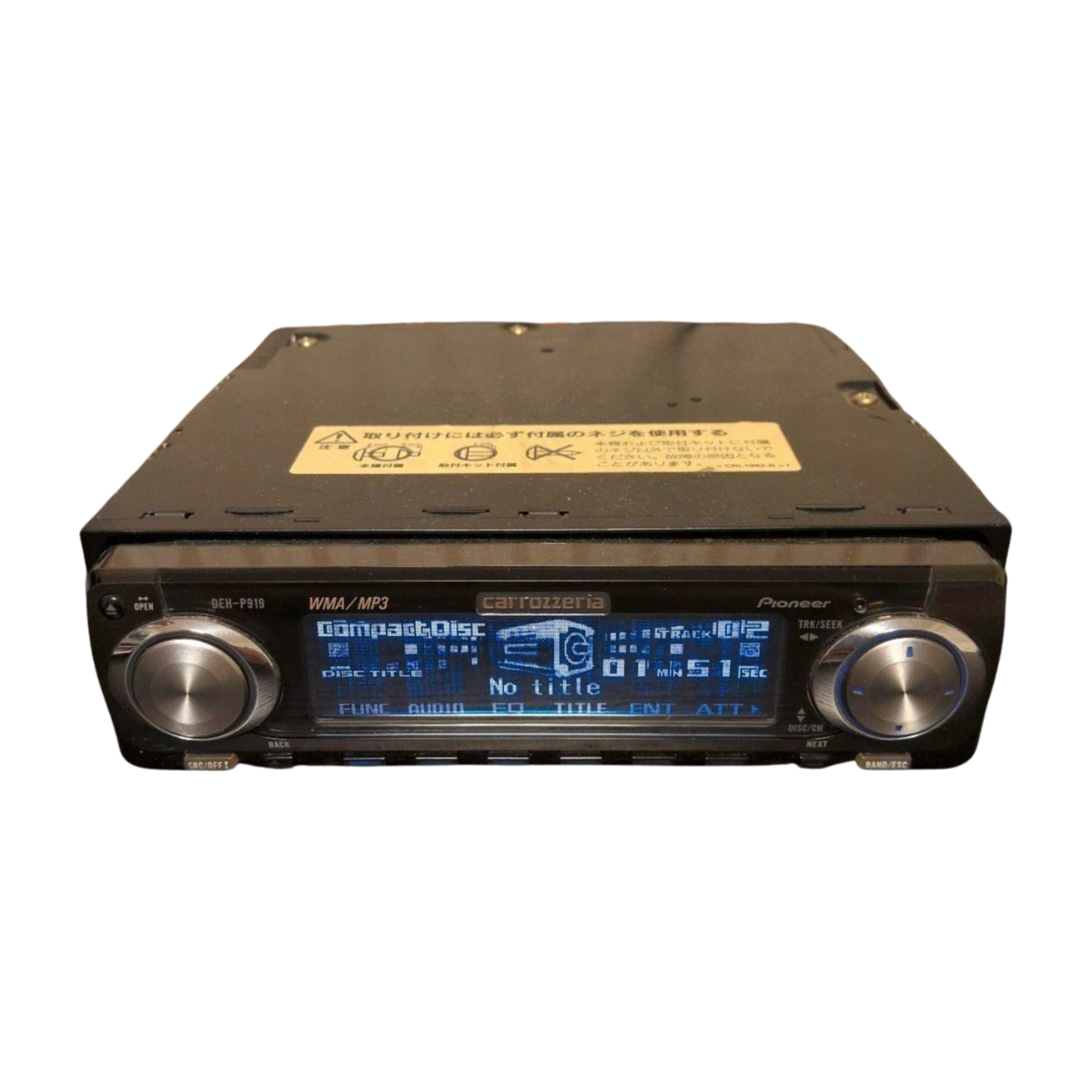 Pioneer CARROZZERIA CD Player - DEH-P919 for sale online | eBay