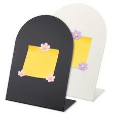 Tablón de anuncios magnético de 2 piezas con imán de 6 flores negro/blanco/rosa/púrpura