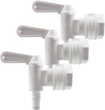 Botting Bucket Spigot 1'' Beer Brew Spout Tap Plastic 3 PACK 