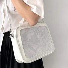 Women's Ita Crossbody Bag Clear Transparent Shoulder Messenger Purse Cute Kawaii