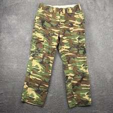 Vintage Game Winner Camo Pants Men 32x28 Army Combat Hunting