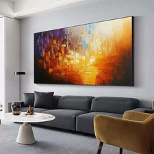 Hand Painted Abstract Oil Painting On Canvas For Living Room Home Decor X404