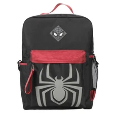Bioworld Marvel Miles Morales Game Logo And Mask Black Laptop Backpack