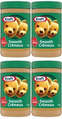 Kraft Smooth Peanut Butter, 1kg (4 Pack)