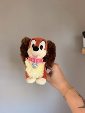 Disney Store Fifi Dog Plush 6  Minnie Mouse Pink Collar Pet Puppy