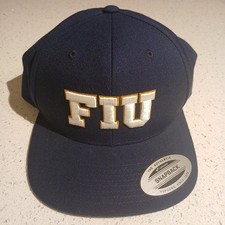 FIU Florida International University Embroidered Navy blu Origional Snapback Hat