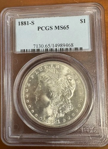 1881-S PCGS MS65 $1 Morgan Silver Dollar