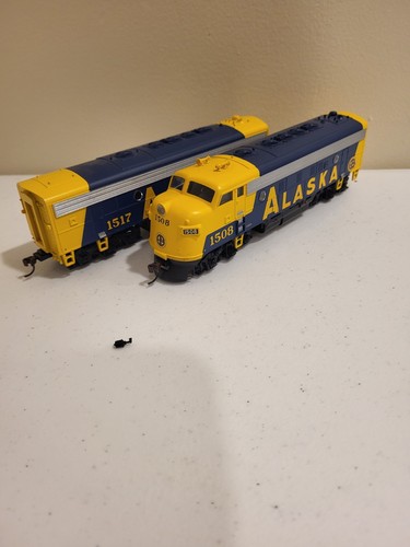 Ho Scale Athearn Alaska F7A-F7B Locomotives #1508 #1517 | Condition: Used