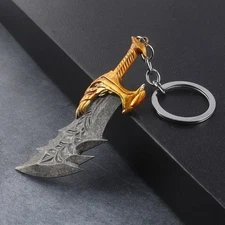 Brand New! God of War Blades of Chaos Metal Keychain