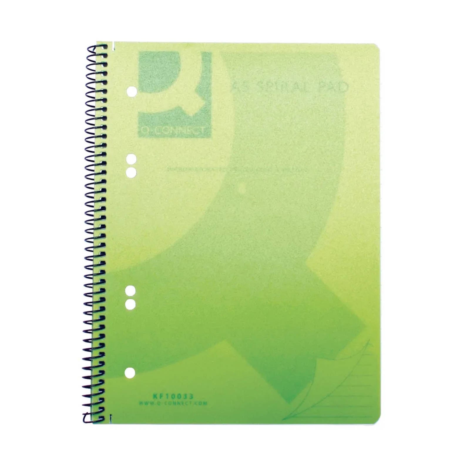 B&Q -  Spiral Bound Polypropylene Notebook 160 Pages A5 Green (5 Pack) Kf10033 - Image 2