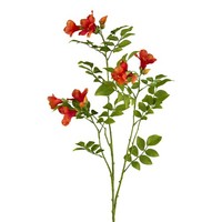 Kunstblume Campsis, 2Er Set, Farbe Orange, HöHe Ca. 82 Cm