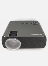 Home Theater Projector Black Desktop with Remote and Power Cable
