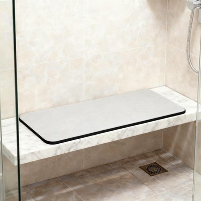 Shower Bench & Step Mat - Non-Slip Bathtub Rug for Shower Seat, Stool, and Tu...