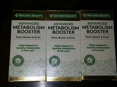 (3) Natures Bounty Advanced METABOLISM BOOSTER 60 capsules Plant Based 9/2026