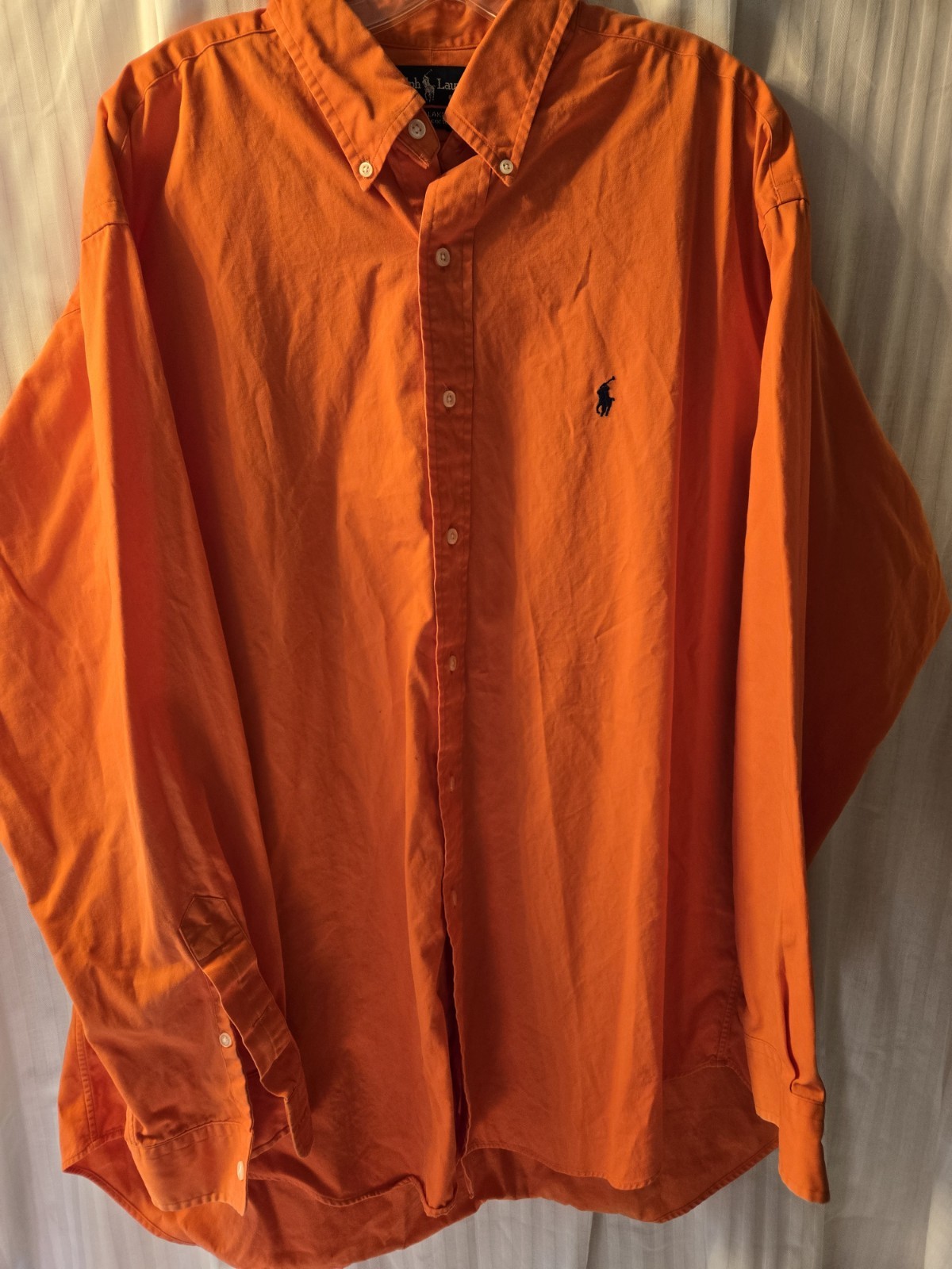Ralph Lauren Men's Blake Long-Sleeved Button-Down Shirt Size XL Logo
