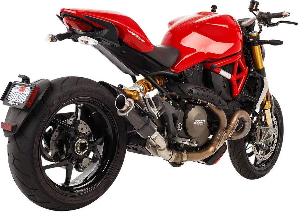 Hotbodies MGP Growler Slip-On - Silenciador de fibra de carbono motocicleta 31401-2400 Foto 2 de 4