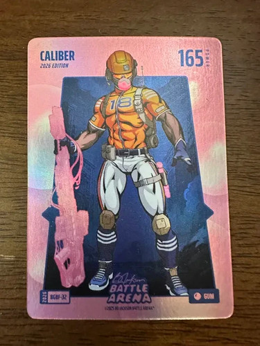 Caliber - Caleb Williams - 2026 Bo Jackson Battle Arena - Bubblegum Battlefoil