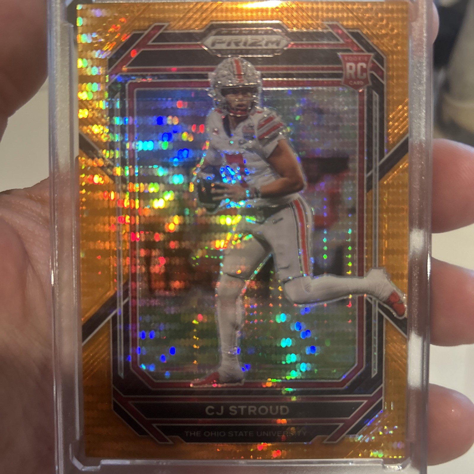 2023 Panini Prizm Draft Picks - C.J. Stroud #102 Orange Pulsar Prizm /49 (RC)