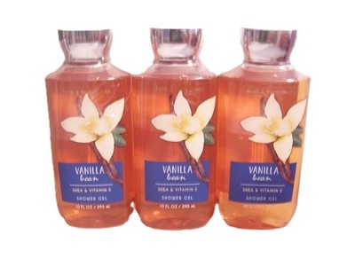 Bath & Body Works Shower Gel - Vanilla Bean - Shea & Vitamin E 3 Pack