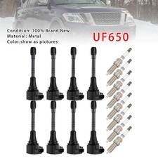 8X Ignition Coil & Spark Plug Kit UF650 Für Infiniti QX80 5.6L V8 2014-2019