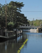 Photo 12x8 The weir at Baits Bite Horningsea Sunlight and shadow on a Sund c2016