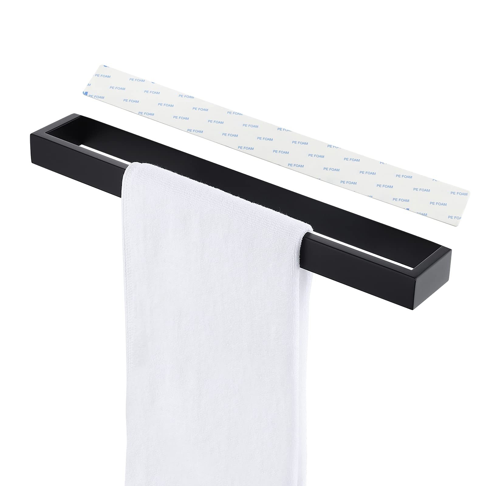 Bar 16-inch Modern Towel Holder Stick On Towel Rack For B...