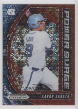 2020 Prizm Draft Picks Power Surge Red Donut Circle 1/99 Aaron Sabato 02pq