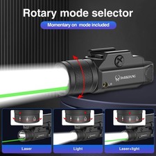 Tactical Flashlight and Green Laser Light Combo 1500 Lumen for Shotgun/Pistol...