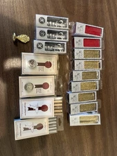 Lot Gartner Studios Gold Wax  Metal Seal Stamper Kit - New Burgandy D M Hearts