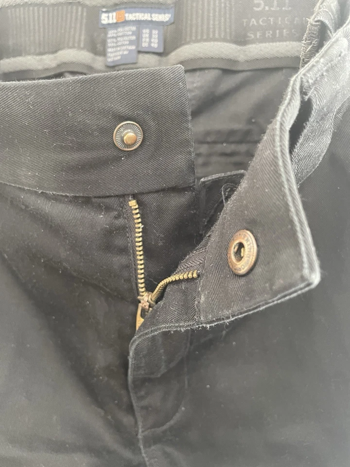 Pantalones EMS de bolsillo de carga de mezcla de algodón de poliéster serie táctica 5.11 negros 32 Foto 3 de 4