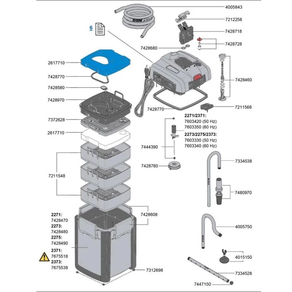 Eheim 2371 Filtro Esterno Professionel 4+ Thermo 250T - Immagine 2 di 2