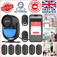 Comprehensive Wireless Security System - 9 Sensors & App Control Included