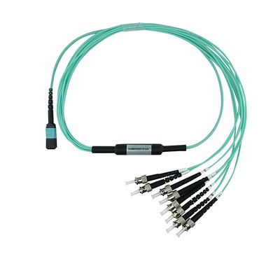 BlueOptics  Fiber Breakout Cable, MPO/UPC, 4xDuplex ST/PC, 20 Meter, Multi-mode 