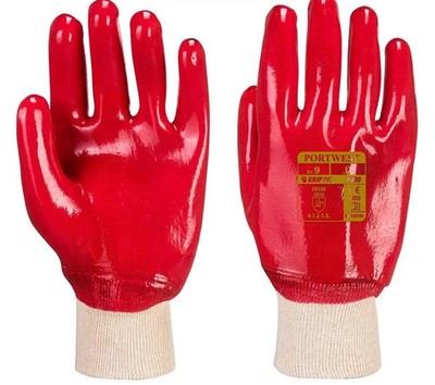 Portwest A400 PVC Strickhandschuhe Box 144 Paar wasserdicht beschichtet Garten DIY
